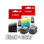 Tinta Canon 810 + 811 Black dan Color Murah